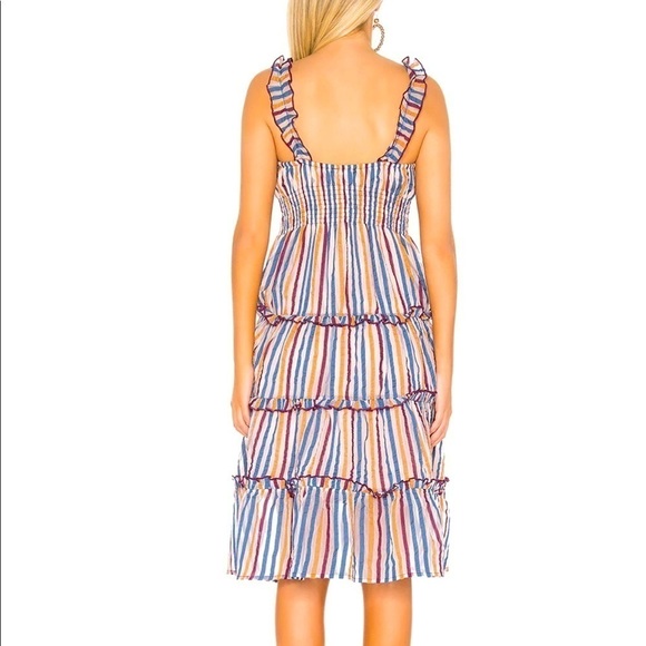 TULAROSA Ingrid Dress In Navy Multi - Picture 4 of 15